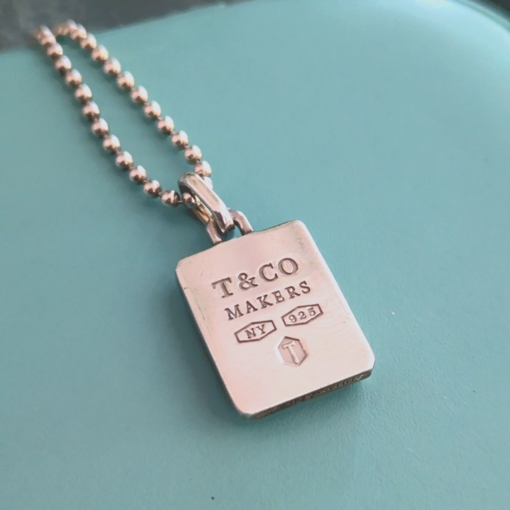 Tiffany 1837® Makers square pendant in sterling silver